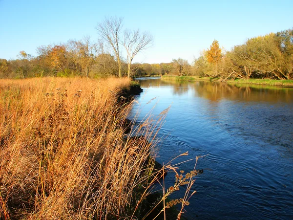 Kishwaukee River - Illinois — Stock Photo, Image