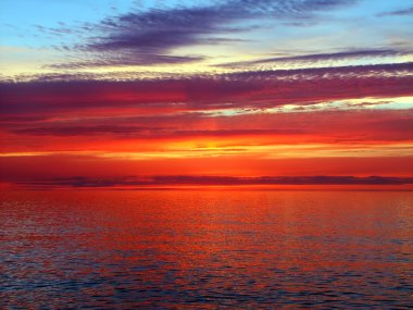 Lake Superior Sunset clipart