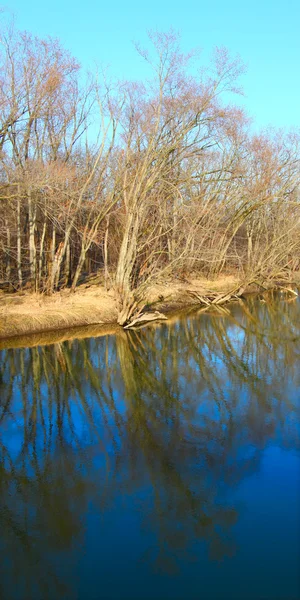 Kishwaukee річка в штаті Іллінойс — стокове фото