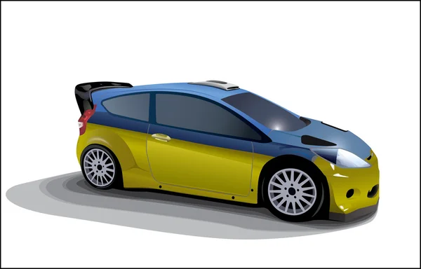 Rallye voiture de sport — Image vectorielle