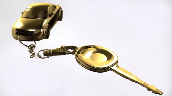 Key with pendant — Stock Photo, Image