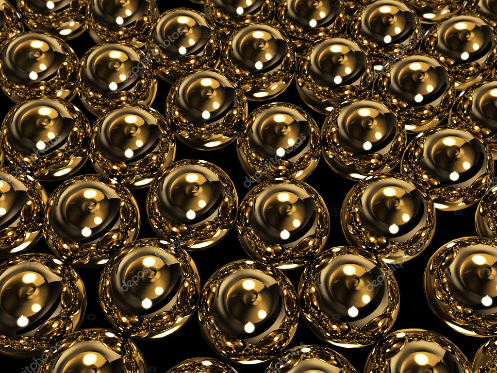 Huge gold spheres Stock Photo by ©yurchak 6487871