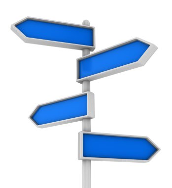 Direction choice sign clipart