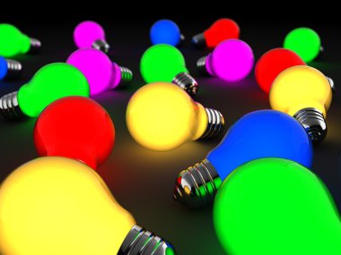 Glowing lights clipart