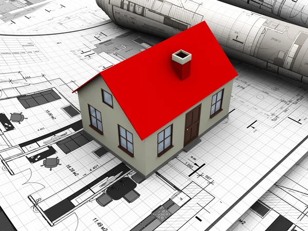 House blueprints — Stock Photo, Image