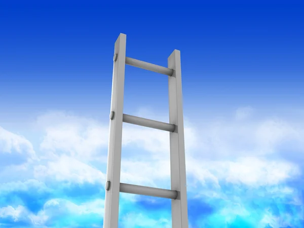 Leiter im Himmel — Stockfoto