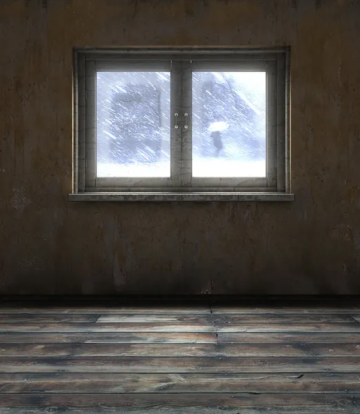 Jendela kamar lama — Stok Foto