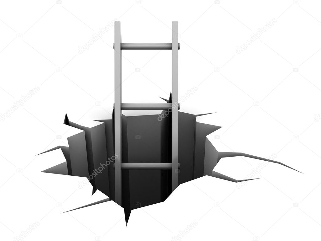 Ladder in hole