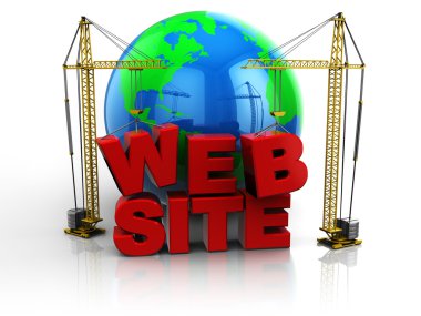 Web site building clipart