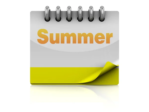 夏のカレンダー — ストック写真
