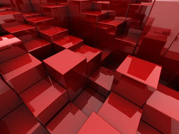 Червоний кубів фону — стокове фото