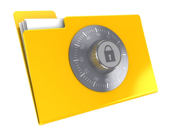 Locked folder — Stock Photo, Image