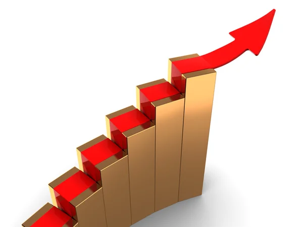 Rising charts — Stock Photo, Image