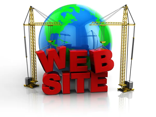 Budowa witryny sieci Web — Zdjęcie stockowe