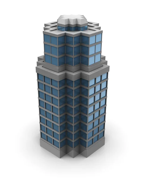 3D здание города — стоковое фото