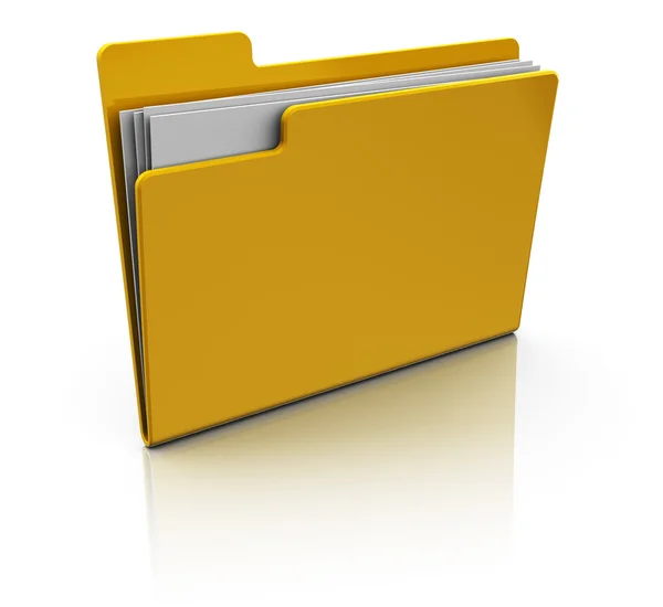 Ikona folderu — Zdjęcie stockowe