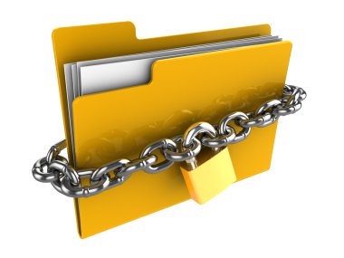 Locked folder clipart