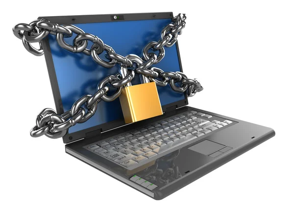 Locked computer — Stock Photo, Image