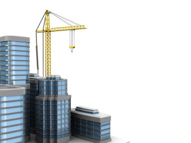 City construction background clipart