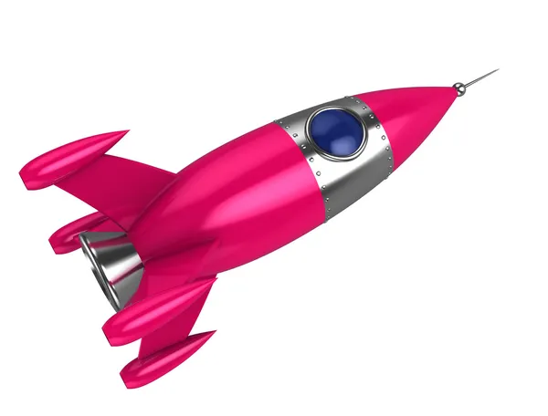 Pink rocket — Stock Photo, Image