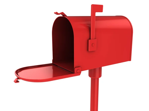 Caixa de correio vermelha — Fotografia de Stock