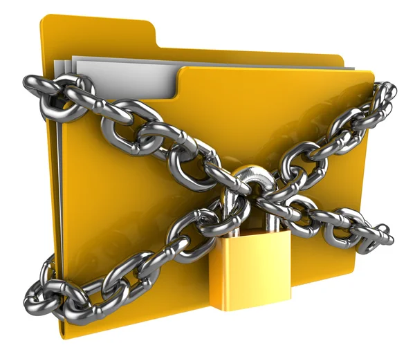 Locked folder — Stock Photo, Image