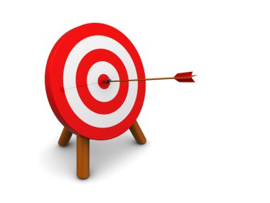 Archery target clipart