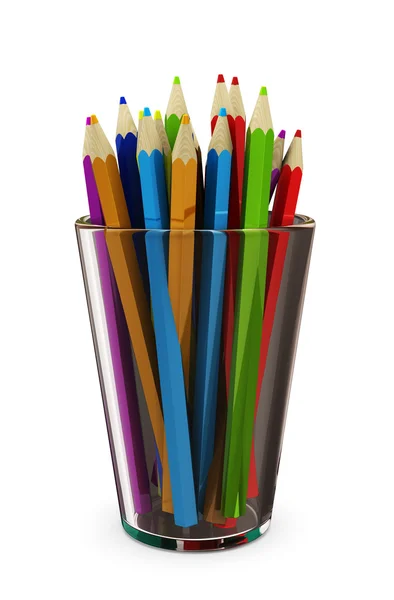 Bardağın dolu kalemler — Stok fotoğraf