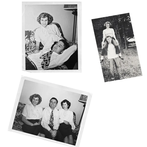 Collage av gamla bilder — Stockfoto