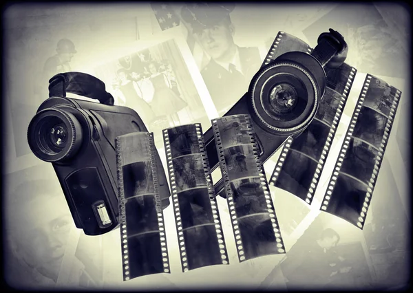 1980-talet digitala kameror och Film — Stockfoto