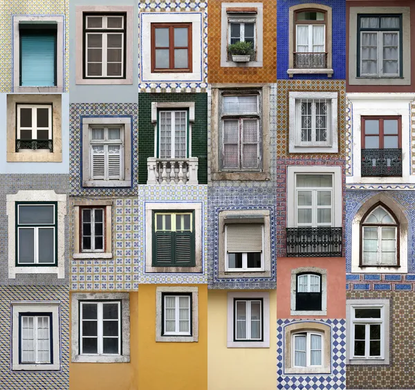 Lizbona windows — Zdjęcie stockowe