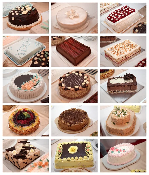 Verschiedene Kuchen — Stockfoto