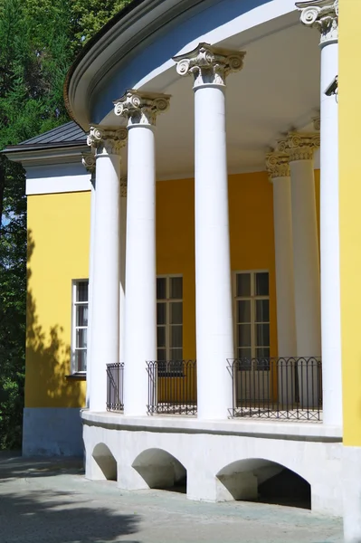 stock image A fragment of the old manor houses in the summer in the park Kuzminki