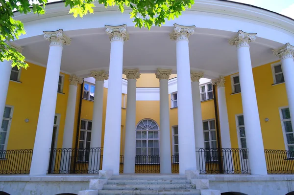 stock image A fragment of the old manor houses in the summer in the park Kuzminki