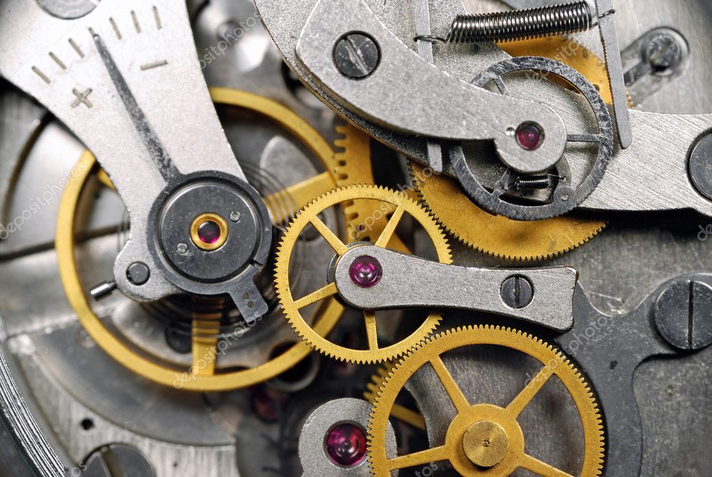 Clock gear closeup Stock Photo by ©SergeyIT 6217515