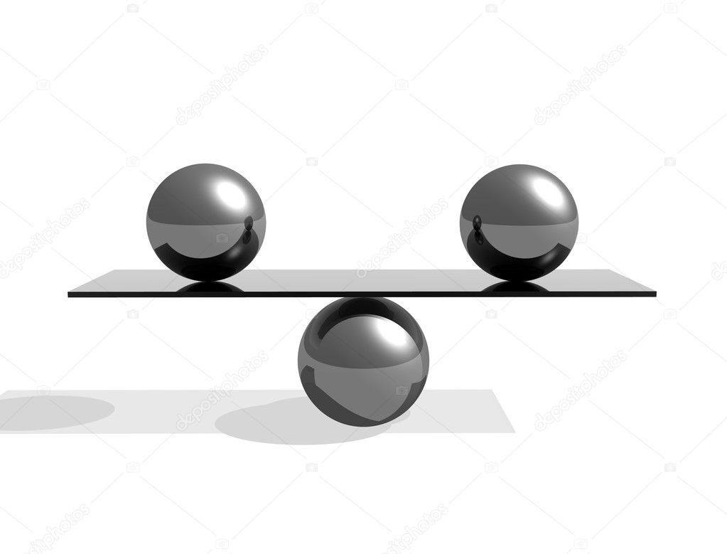 Balance 3d abstract illustration Stock Photo by ©SergeyIT 6217704