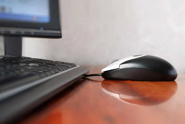 Computer mouse on the table — Stock Photo, Image