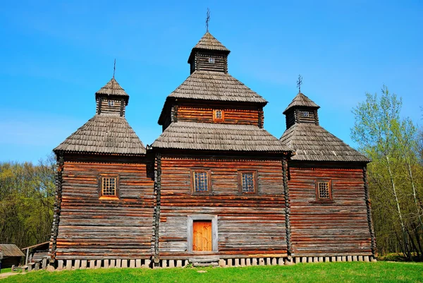 stock image Old wooden church building