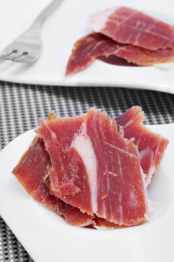 Serrano ham tapas clipart