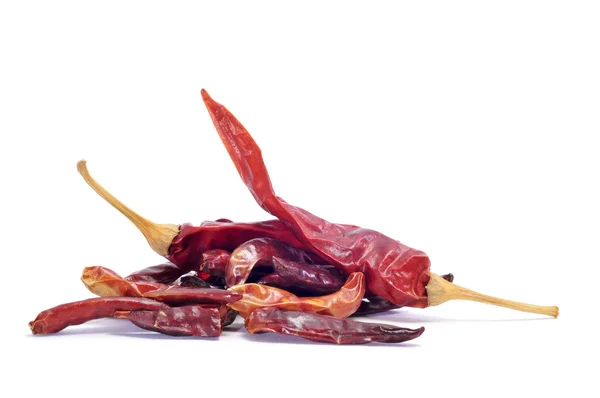 Dried hot chili peppers — Stock Photo, Image