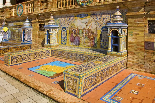 Plaza de España in Seville, Spain — Stockfoto