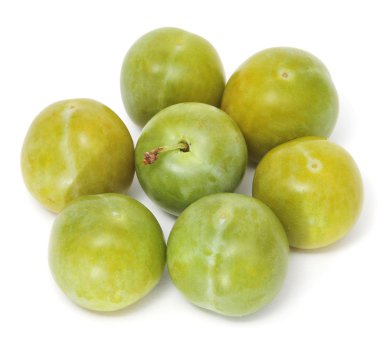 Green plums clipart