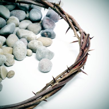 Jesus Christ crown of thorns clipart