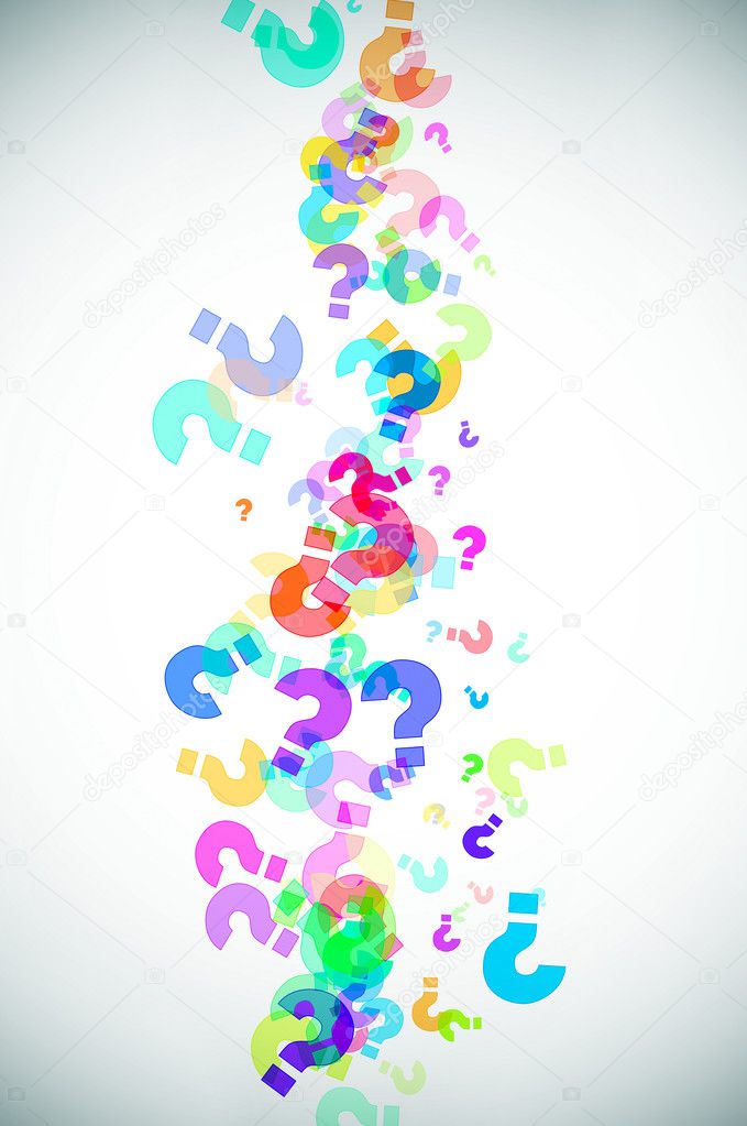 Question marks background