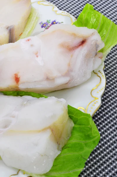 Monkfish slices — Stock Photo, Image