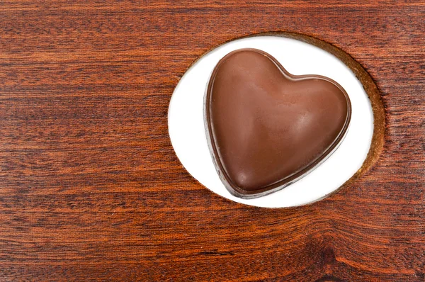 Chocolate en forma de corazón — Foto de Stock