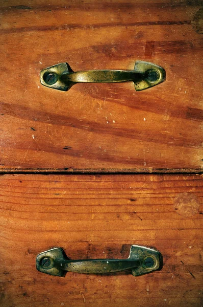 Старовинні дерев'яні ящики — стокове фото