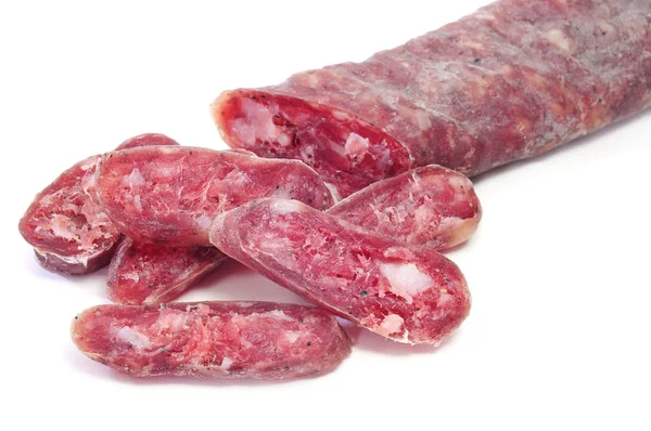 Fuet, Spaanse salami — Stockfoto