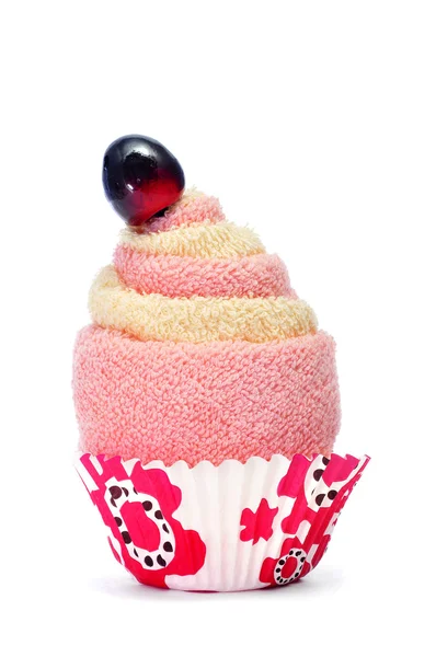 케이크 모양 수건 — 스톡 사진