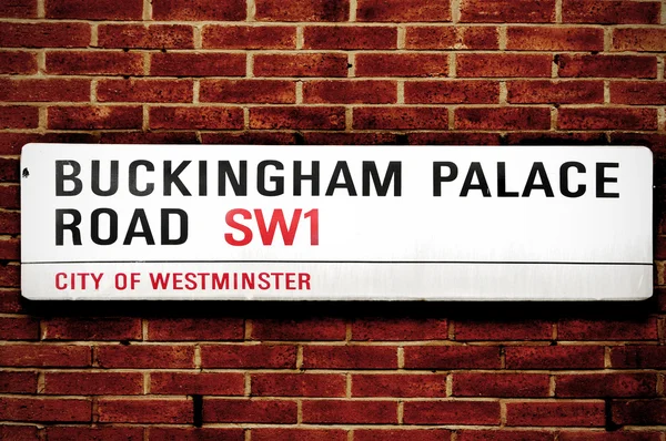 Buckingham palace road, in Londen, Verenigd Koninkrijk — Stockfoto